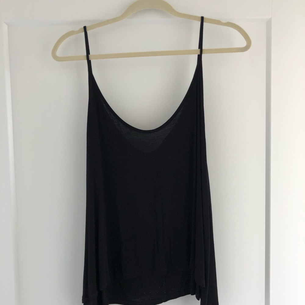 Forever 21 Black Flowy Tank